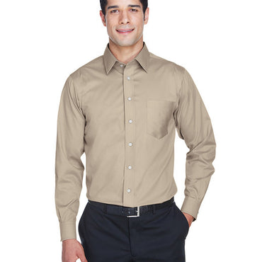 DG530 Devon & Jones Men's Crown Collection® Solid Stretch Twill Woven Shirt