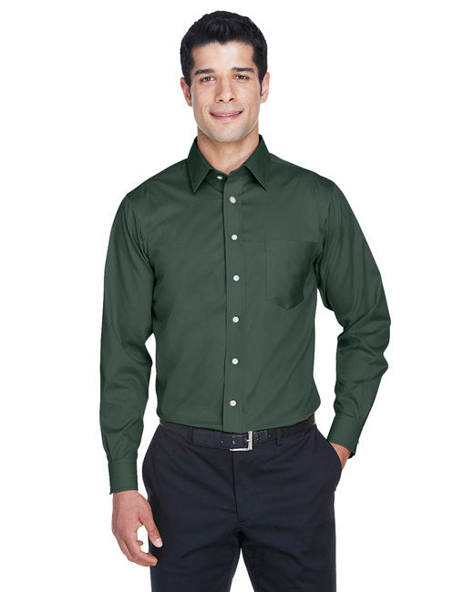 DG530 Devon & Jones Men's Crown Collection® Solid Stretch Twill Woven Shirt