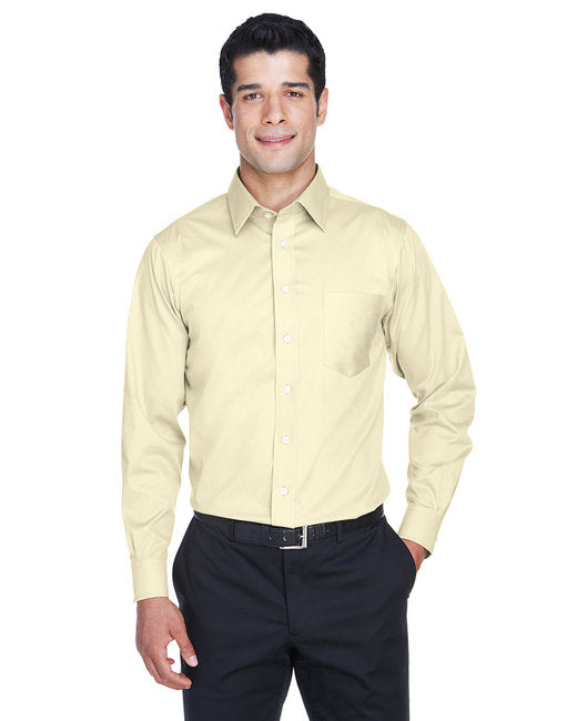 DG530 Devon & Jones Men's Crown Collection® Solid Stretch Twill Woven Shirt