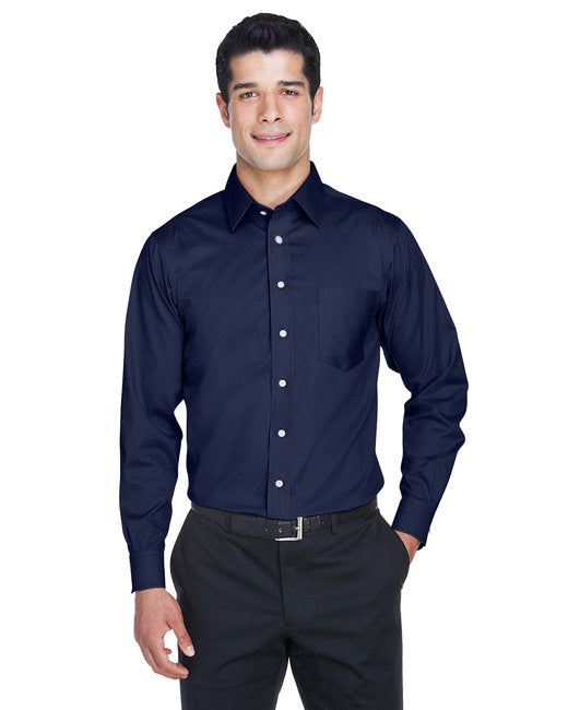 DG530T Devon & Jones Men's Crown Collection® Tall Solid Stretch Twill Woven Shirt