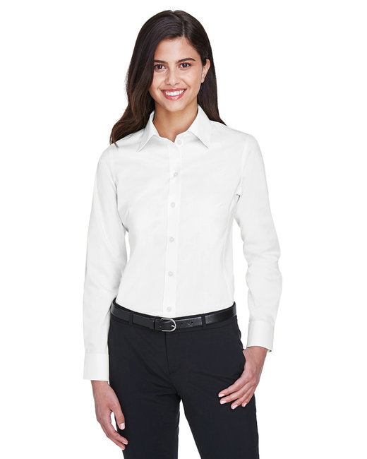 DG530W Devon & Jones Ladies' Crown Collection® Solid Stretch Twill Woven Shirt