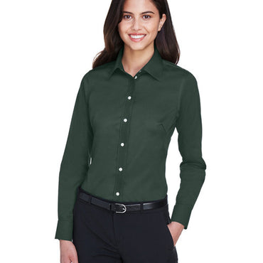 DG530W Devon & Jones Ladies' Crown Collection® Solid Stretch Twill Woven Shirt