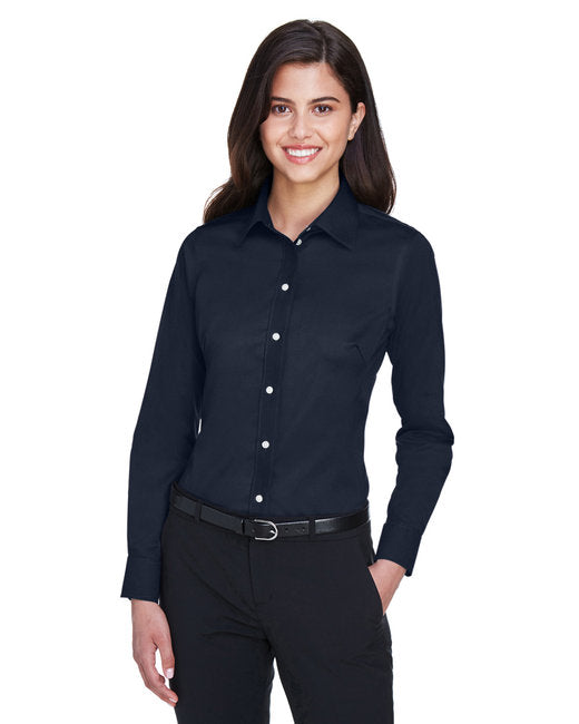 DG530W Devon & Jones Ladies' Crown Collection® Solid Stretch Twill Woven Shirt