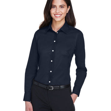 DG530W Devon & Jones Ladies' Crown Collection® Solid Stretch Twill Woven Shirt