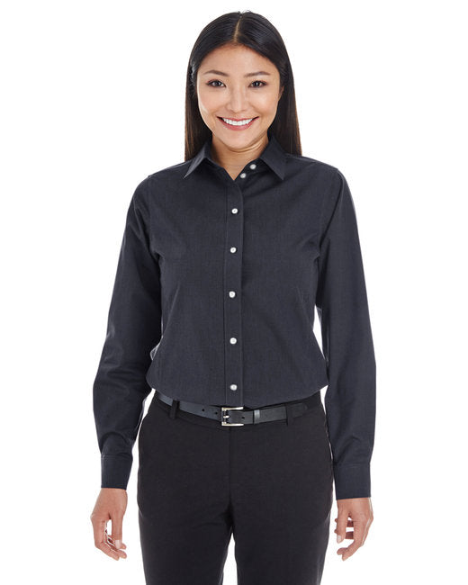 DG534W Devon & Jones Ladies' Crown Collection® Striped Woven Shirt