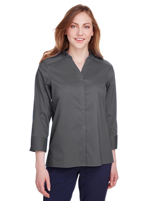 DG560W Devon & Jones Ladies' Crown Collection® Stretch Broadcloth 3/4 Sleeve Blouse