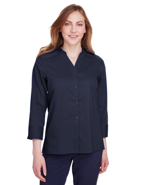 DG560W Devon & Jones Ladies' Crown Collection® Stretch Broadcloth 3/4 Sleeve Blouse