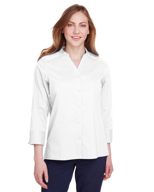 DG560W Devon & Jones Ladies' Crown Collection® Stretch Broadcloth 3/4 Sleeve Blouse