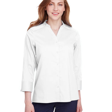 DG560W Devon & Jones Ladies' Crown Collection® Stretch Broadcloth 3/4 Sleeve Blouse