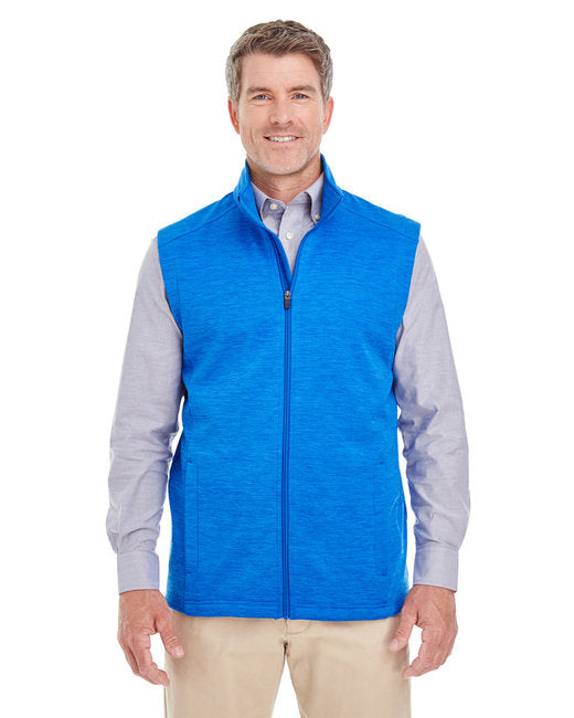 DG797 Devon & Jones Men's Newbury Mélange Fleece Vest