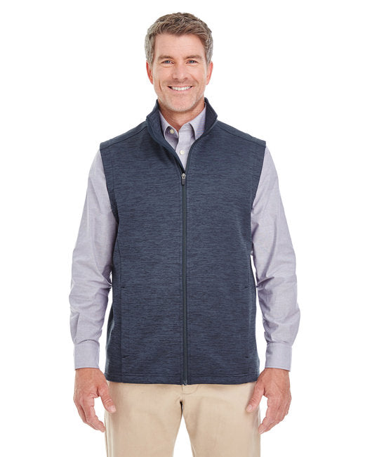 DG797 Devon & Jones Men's Newbury Mélange Fleece Vest