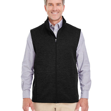 DG797 Devon & Jones Men's Newbury Mélange Fleece Vest