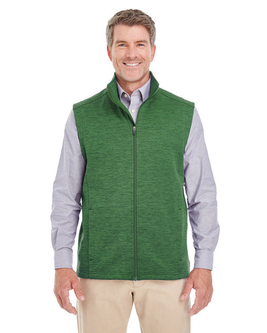 DG797 Devon & Jones Men's Newbury Mélange Fleece Vest