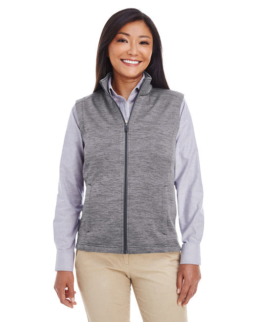 DG797W Devon & Jones Ladies' Newbury Mélange Fleece Vest