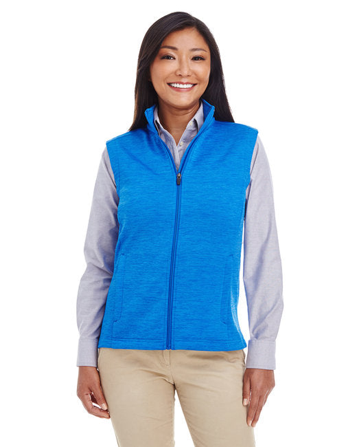 DG797W Devon & Jones Ladies' Newbury Mélange Fleece Vest