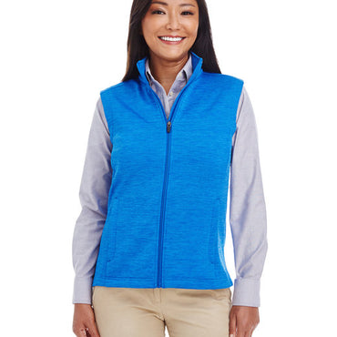 DG797W Devon & Jones Ladies' Newbury Mélange Fleece Vest