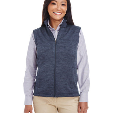 DG797W Devon & Jones Ladies' Newbury Mélange Fleece Vest