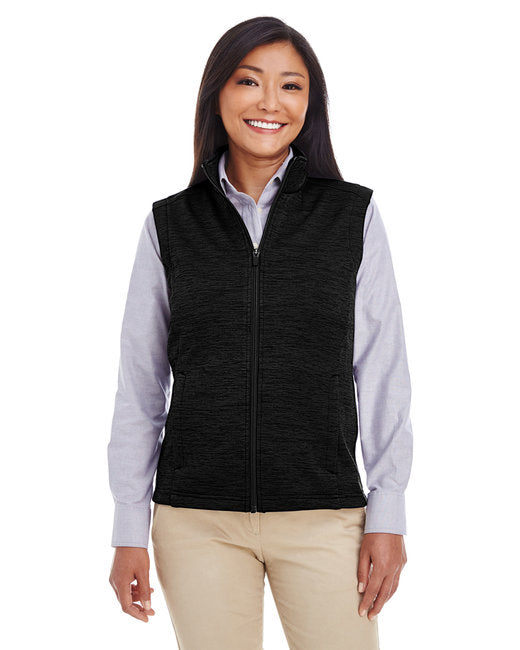 DG797W Devon & Jones Ladies' Newbury Mélange Fleece Vest