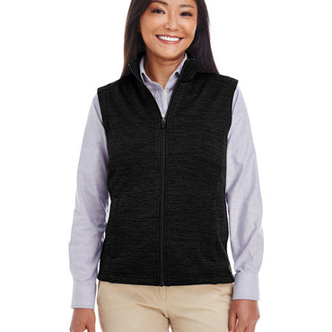 DG797W Devon & Jones Ladies' Newbury Mélange Fleece Vest