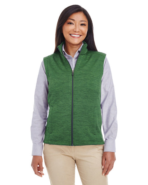 DG797W Devon & Jones Ladies' Newbury Mélange Fleece Vest