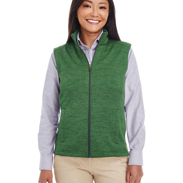 DG797W Devon & Jones Ladies' Newbury Mélange Fleece Vest