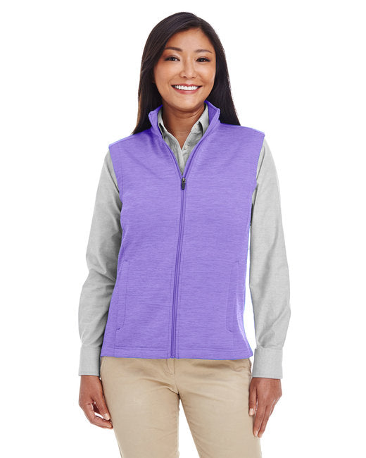 DG797W Devon & Jones Ladies' Newbury Mélange Fleece Vest