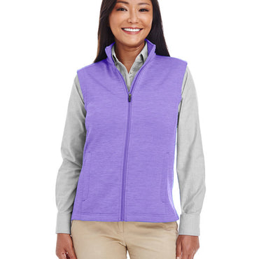 DG797W Devon & Jones Ladies' Newbury Mélange Fleece Vest