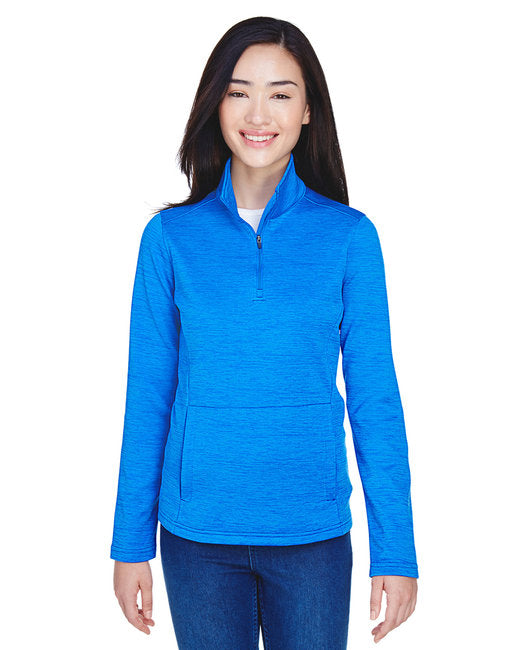 DG798W Devon & Jones Ladies' Newbury Mélange Fleece Quarter-Zip