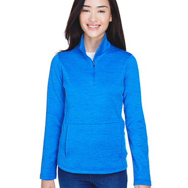 DG798W Devon & Jones Ladies' Newbury Mélange Fleece Quarter-Zip