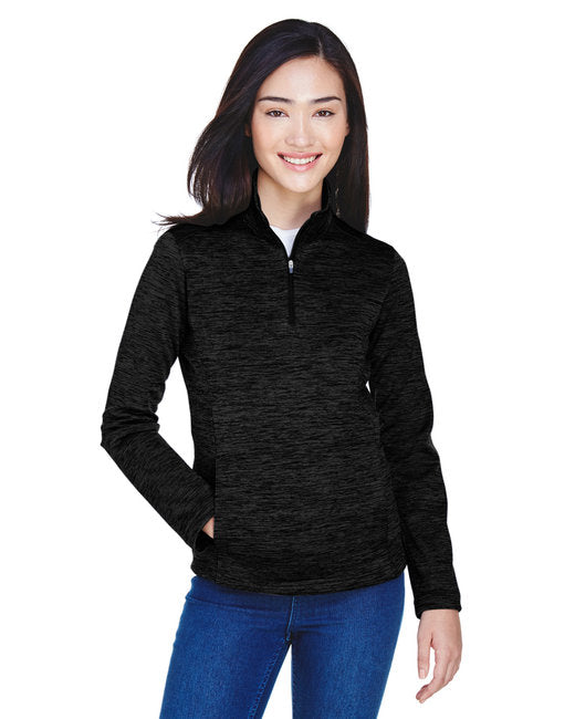 DG798W Devon & Jones Ladies' Newbury Mélange Fleece Quarter-Zip