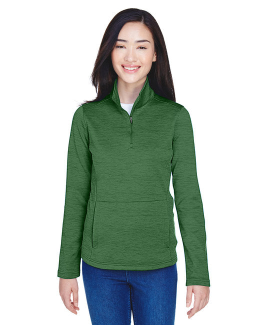 DG798W Devon & Jones Ladies' Newbury Mélange Fleece Quarter-Zip