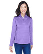 DG798W Devon & Jones Ladies' Newbury Mélange Fleece Quarter-Zip