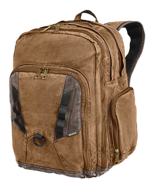 DI1039 Dri Duck Heavy Duty Traveler Canvas Backpack