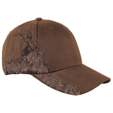 DI3259 Dri Duck Brushed Cotton Twill Elk Cap