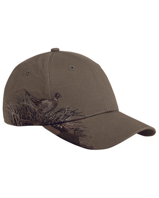 DI3261 Dri Duck Brushed Cotton Twill Pheasant Cap