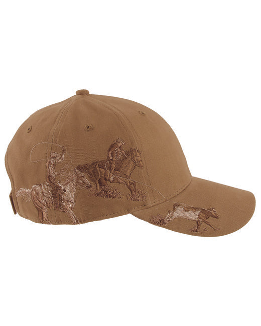 DI3263 Dri Duck Brushed Cotton Twill Team Roping Cap