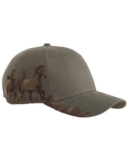 DI3264 Dri Duck Brushed Cotton Twill Mustang Cap