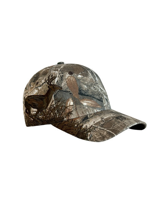 DI3301 Dri Duck Running Buck Structured Mid-Profile Hat