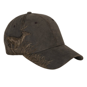 DI3301 Dri Duck Running Buck Structured Mid-Profile Hat