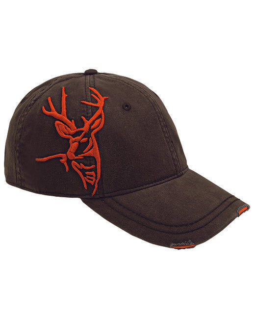 DI3307 Dri Duck Brushed Cotton Twill Buck 3D Cap