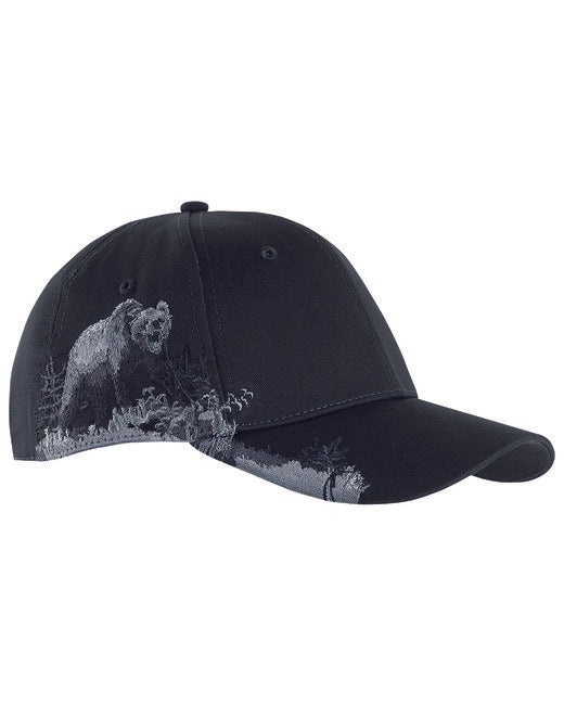 DI3319 Dri Duck Brushed Cotton Twill Grizzly Bear Cap