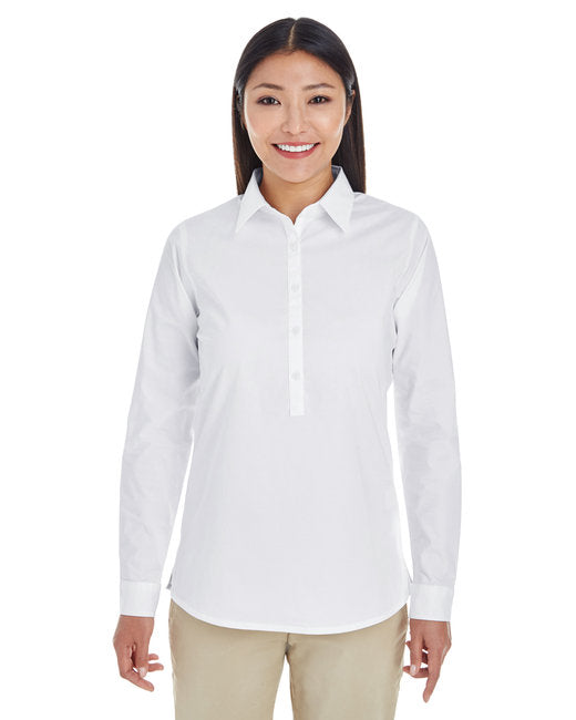 DP610W Devon & Jones Ladies' Perfect Fit™ Half-Placket Tunic Top