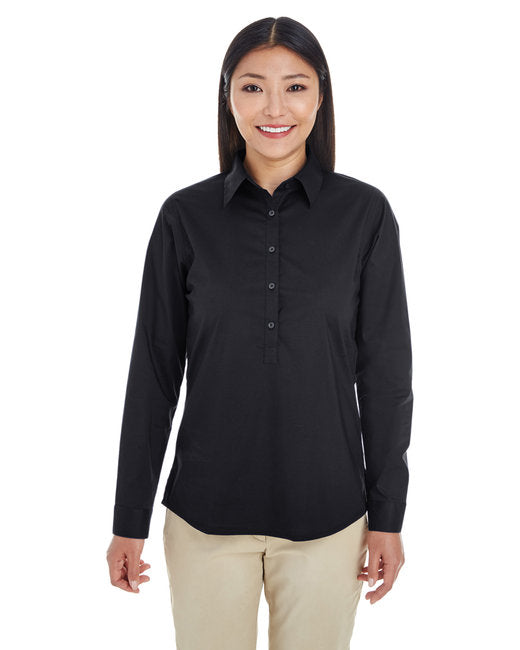 DP610W Devon & Jones Ladies' Perfect Fit™ Half-Placket Tunic Top