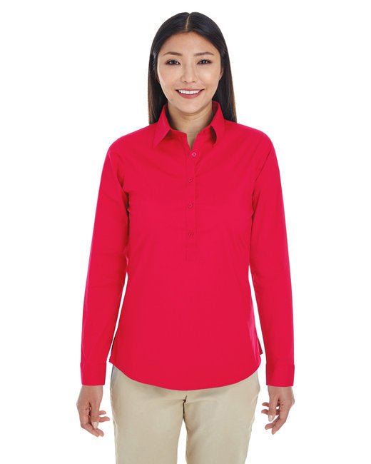 DP610W Devon & Jones Ladies' Perfect Fit™ Half-Placket Tunic Top