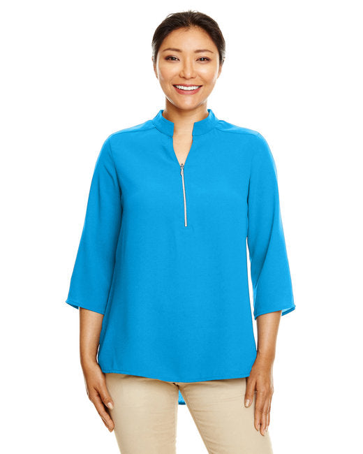 DP611W Devon & Jones Ladies' Perfect Fit™ 3/4-Sleeve Crepe Tunic