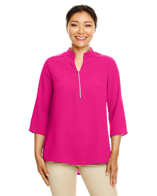 DP611W Devon & Jones Ladies' Perfect Fit™ 3/4-Sleeve Crepe Tunic