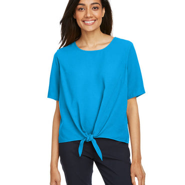 DP617W Devon & Jones Ladies' Perfect Fit™ Tie-Front Blouse