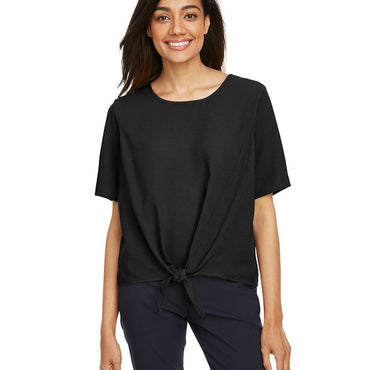 DP617W Devon & Jones Ladies' Perfect Fit™ Tie-Front Blouse