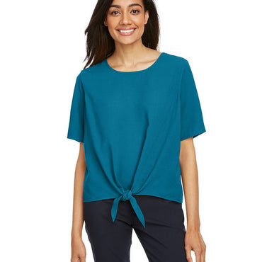 DP617W Devon & Jones Ladies' Perfect Fit™ Tie-Front Blouse