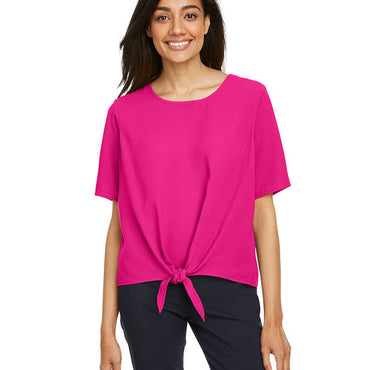 DP617W Devon & Jones Ladies' Perfect Fit™ Tie-Front Blouse